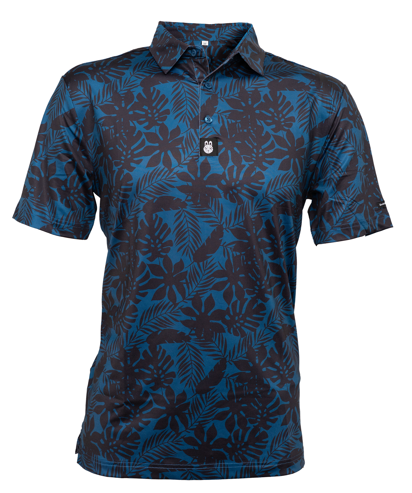 Front view of The Villages golf polo, featuring a clean, classic design, breathable fabric, and a comfortable athletic fit, perfect for active living on and off the course.