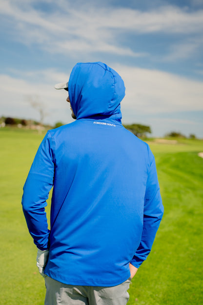 Back view of the Philly Phrenetic After Hours Philadelphia golf hoodie by Foresome Golf Co. showing fit and graphic details