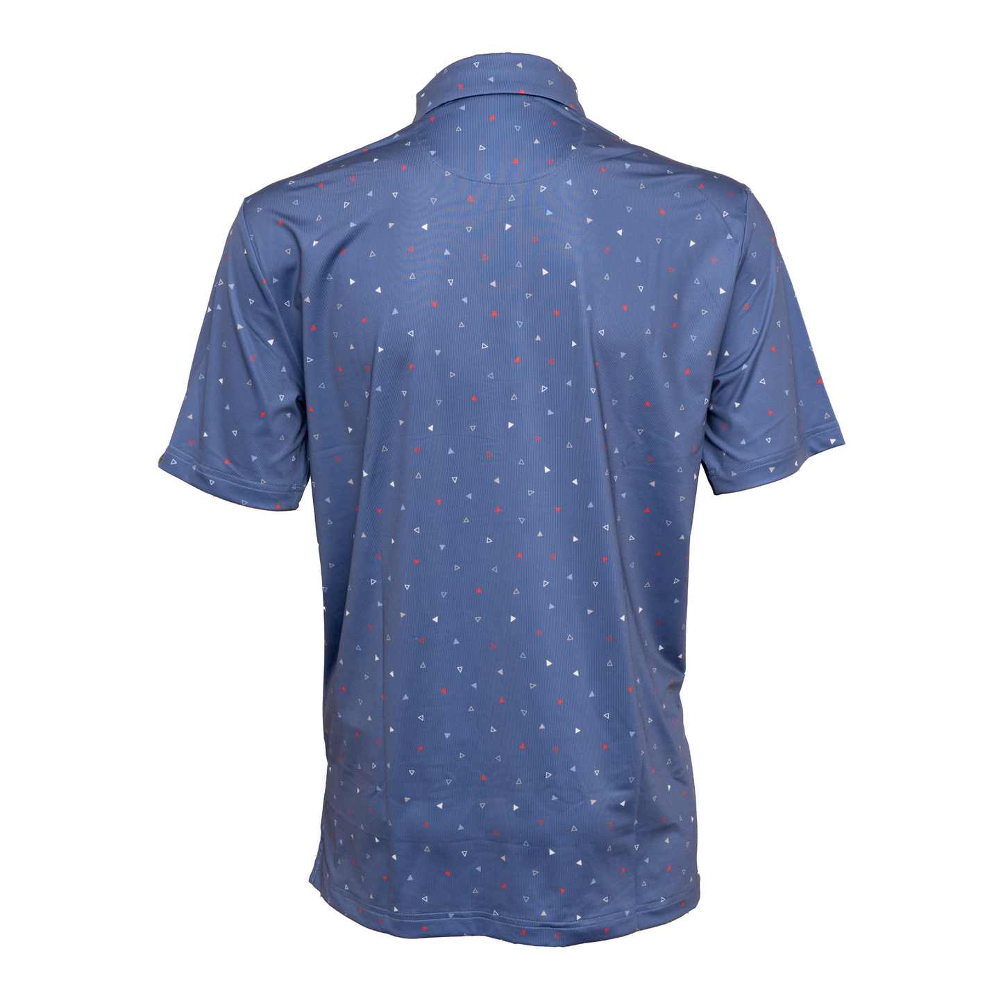 Back view of Merica Men’s Golf Polo – sleek and comfortable fit, made for movement and designed for golfers who want style and performance on the course