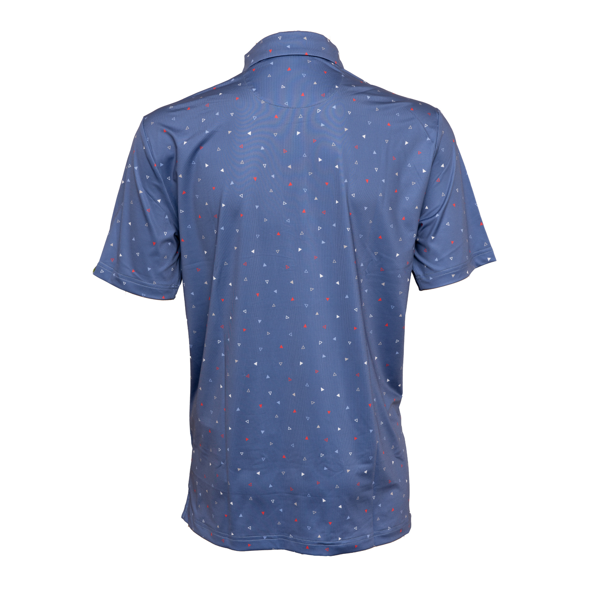 Back view of Merica Men’s Golf Polo – sleek and comfortable fit, made for movement and designed for golfers who want style and performance on the course